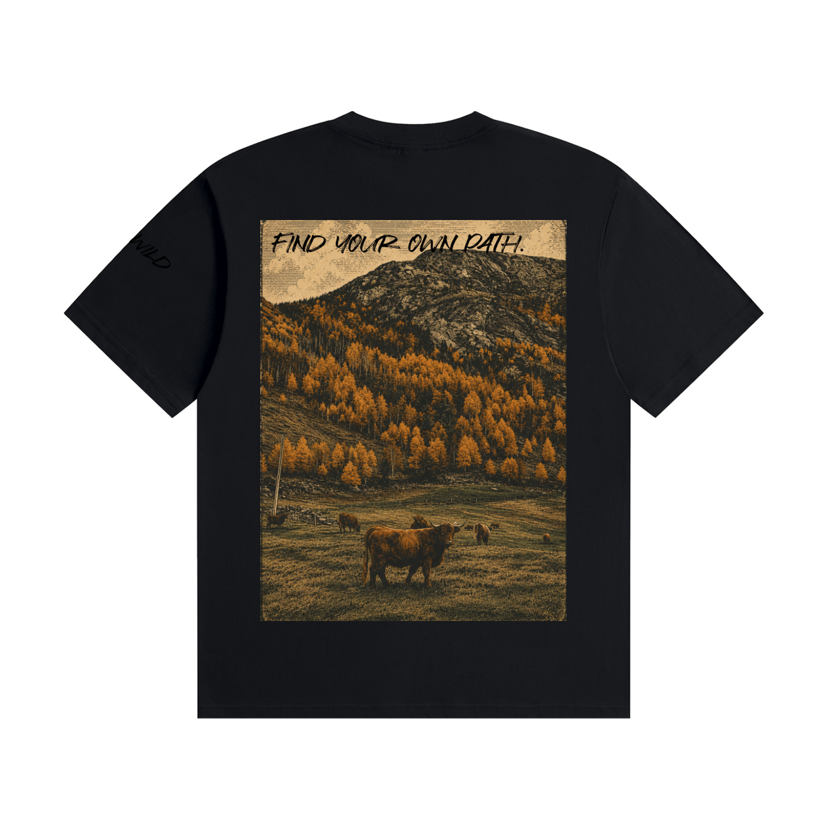 Cow Graphic Unisex Seamless Cotton T-Shirt