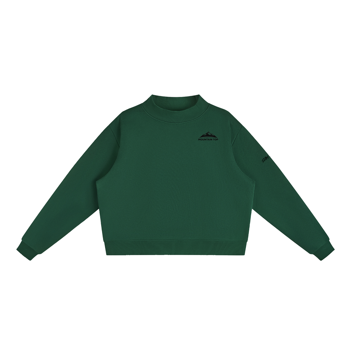 Buffalo Graphic Mock-Neck Crew Sweatshirt