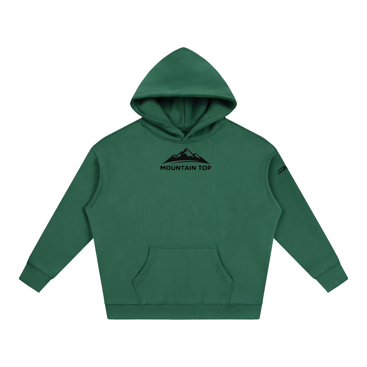 Moose Graphic Oversize Fleeced Hoodie