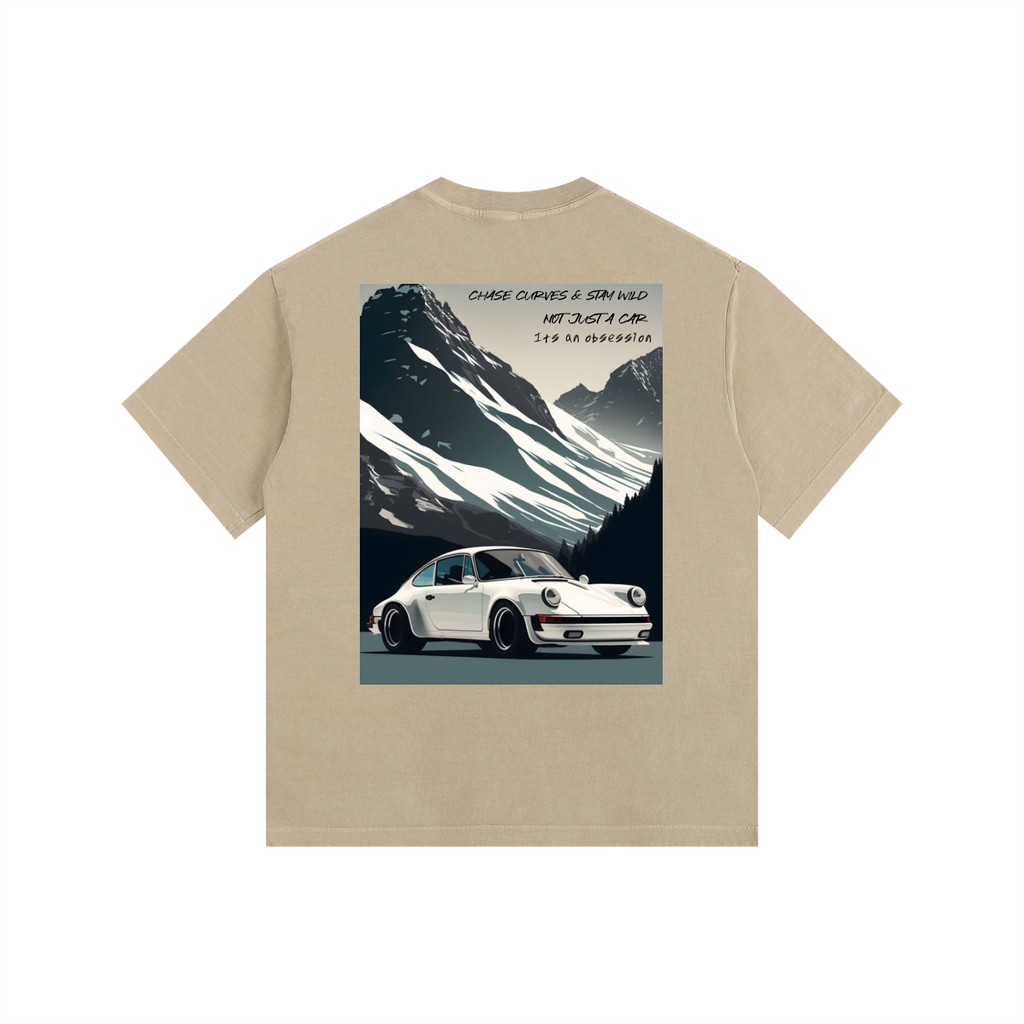 Vintage Porsche Mountain Top Oversized T-Shirt