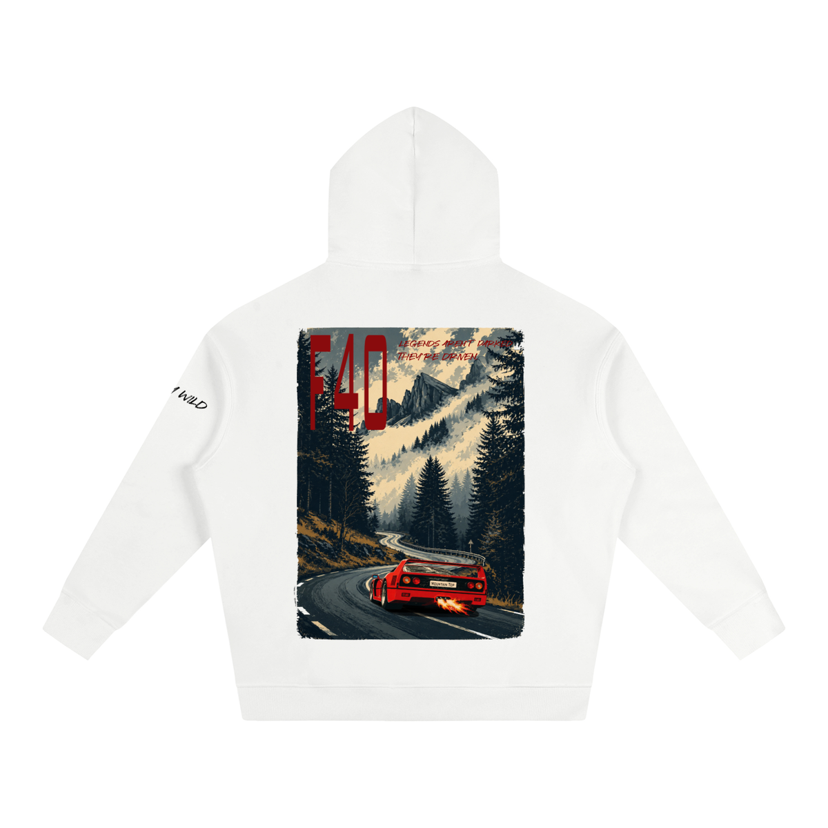 Ferrari F40 Mountain Top Fleeced Hoodie