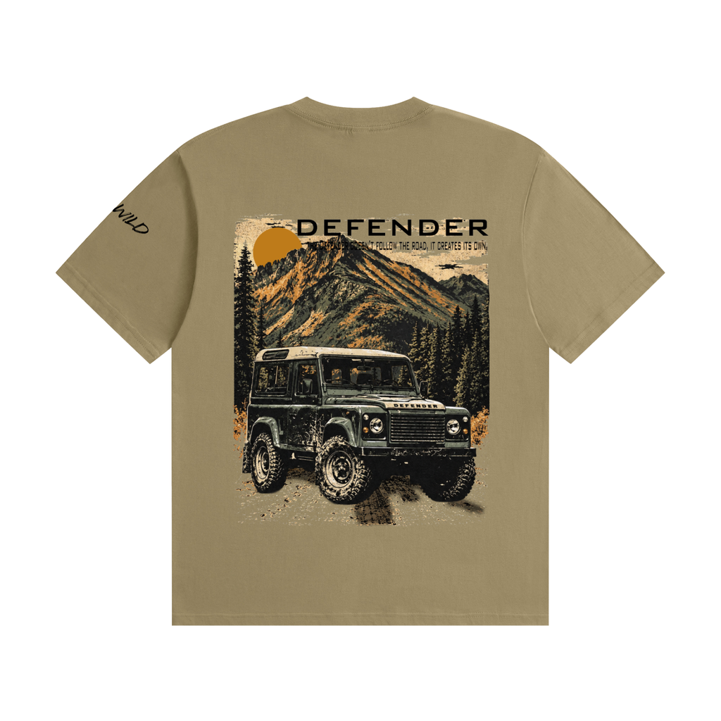 Range Rover Defender Mountain Top Unisex Seamless Cotton T-Shirt