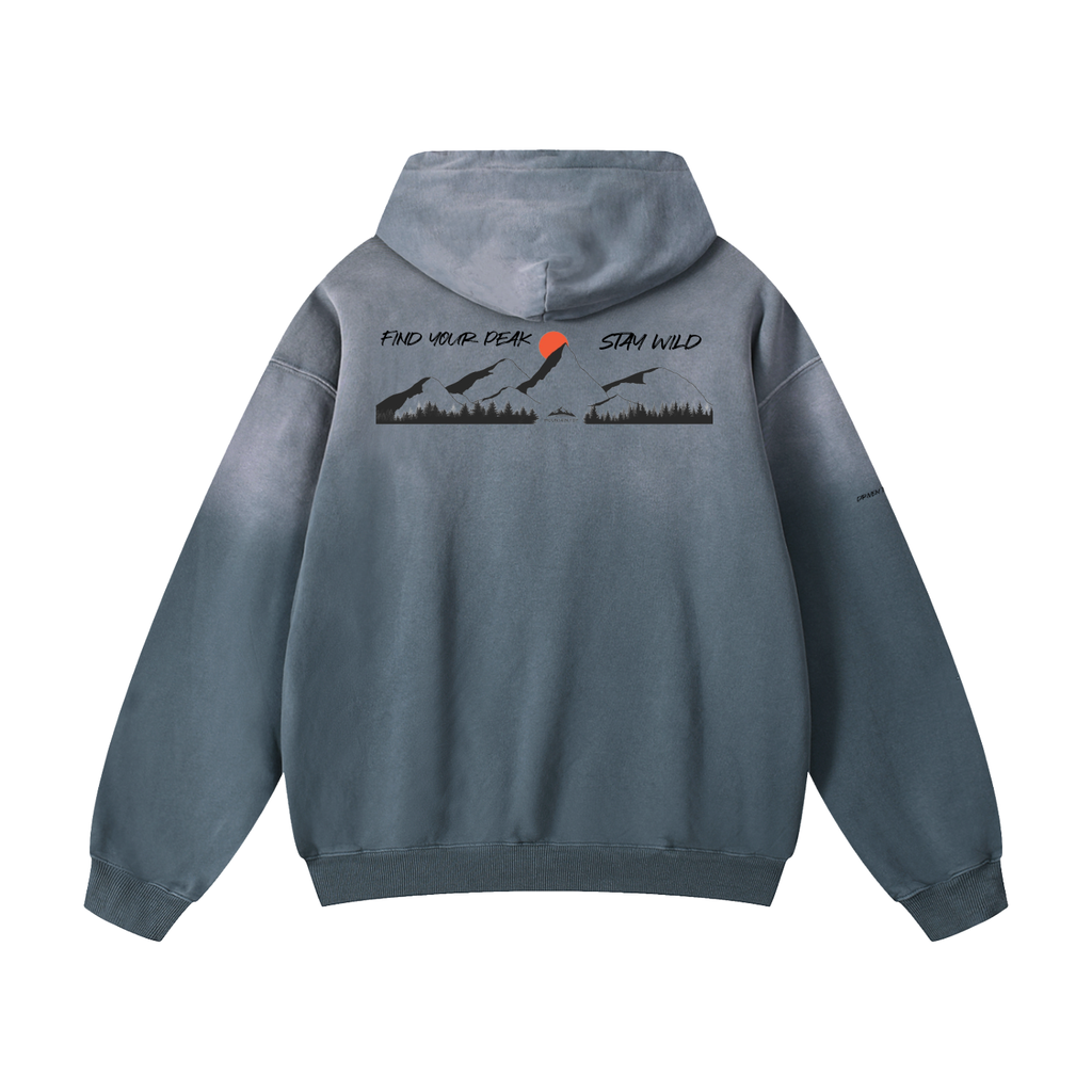 Mountain Top Heavyweight Sun faded Hoodie