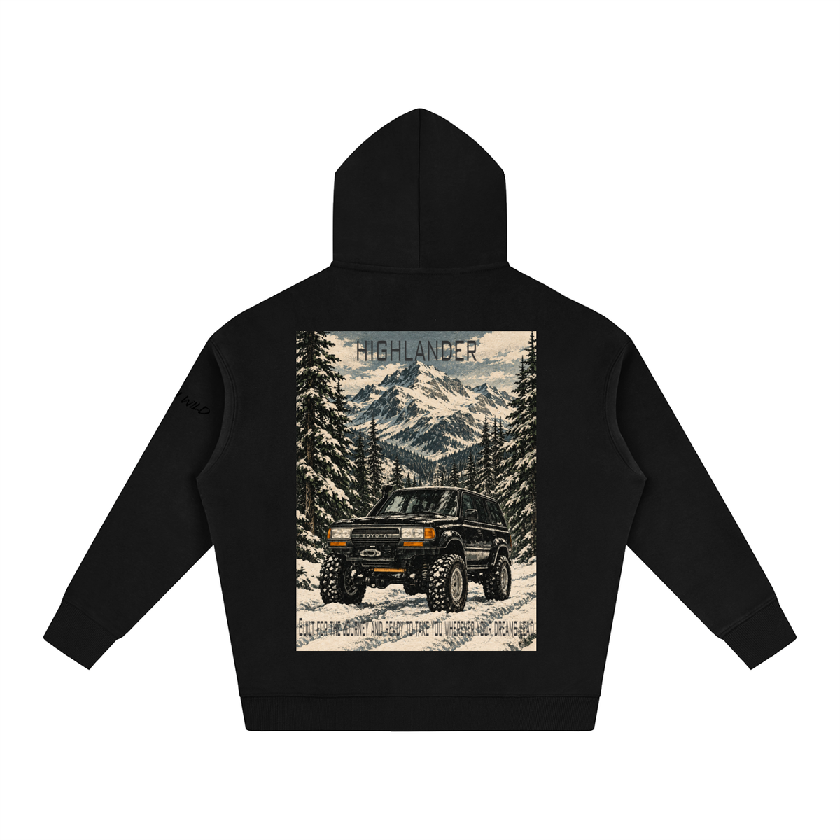 Toyota Highlander Mountain Top Oversize Fleeced Hoodie