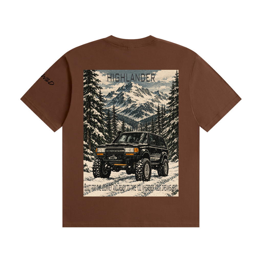 Toyota HighLander Mountain Top Unisex Seamless Cotton T-Shirt