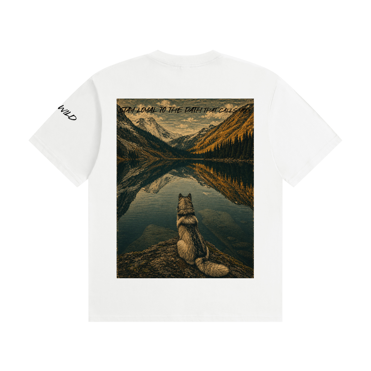 Wolf Graphic Unisex Seamless Cotton T-Shirt