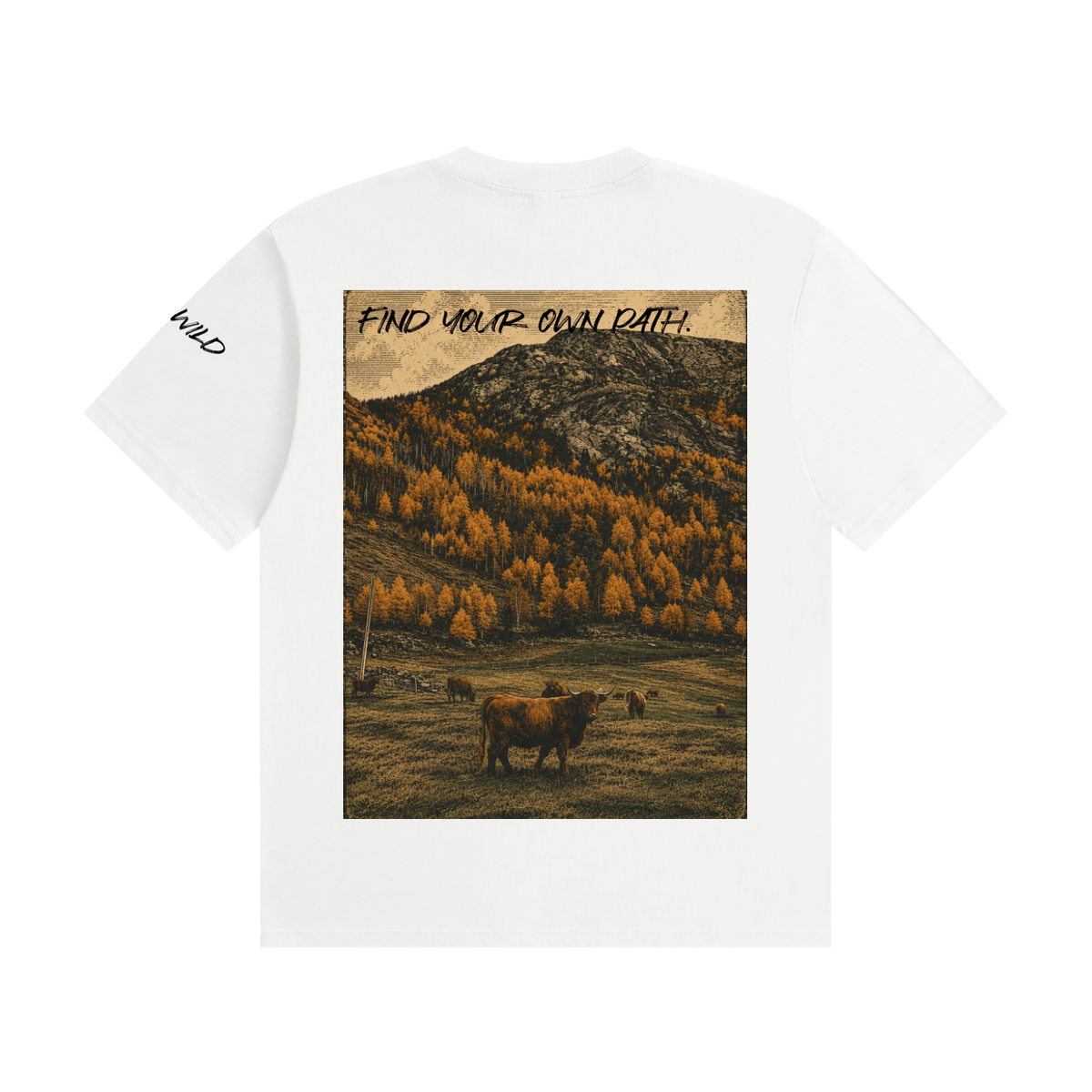 Cow Graphic Unisex Seamless Cotton T-Shirt