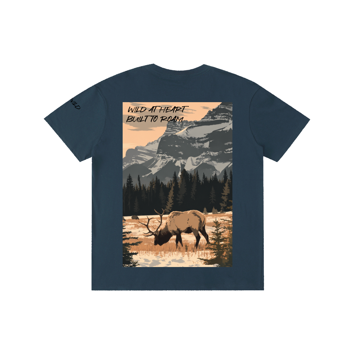 Elk Graphic Cotton Unisex T-Shirt
