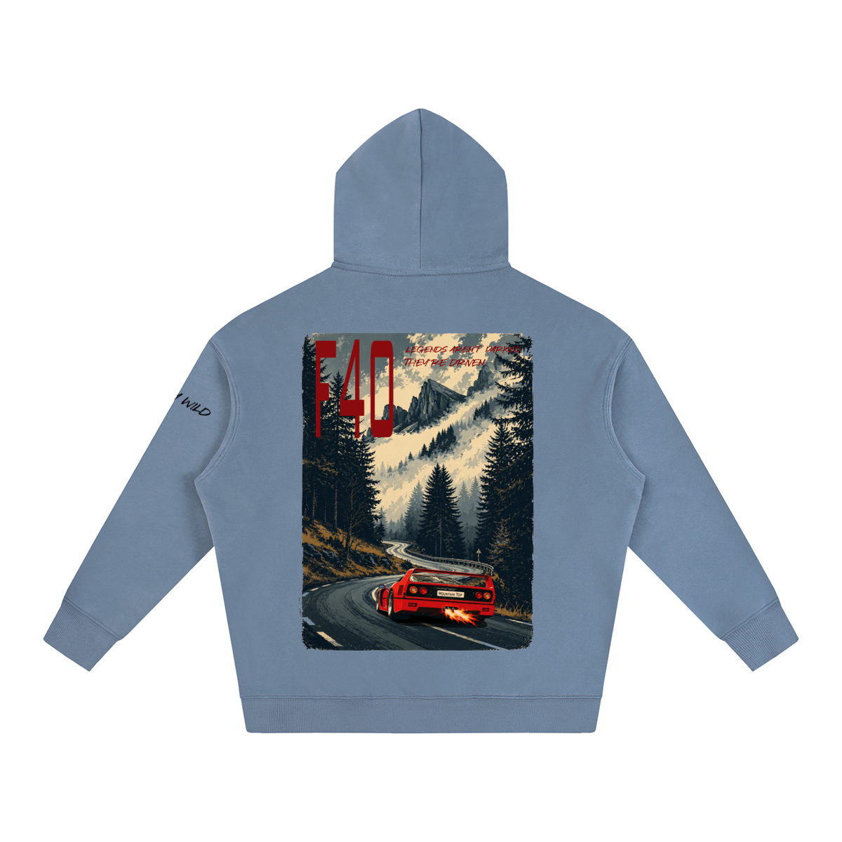 Ferrari F40 Mountain Top Fleeced Hoodie