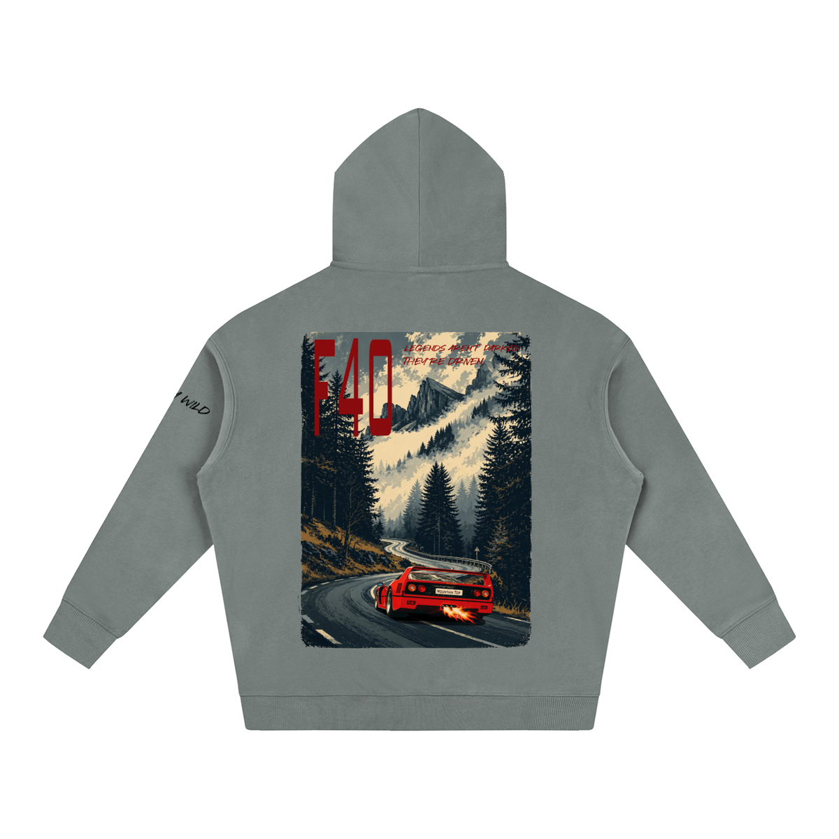 Ferrari F40 Mountain Top Fleeced Hoodie