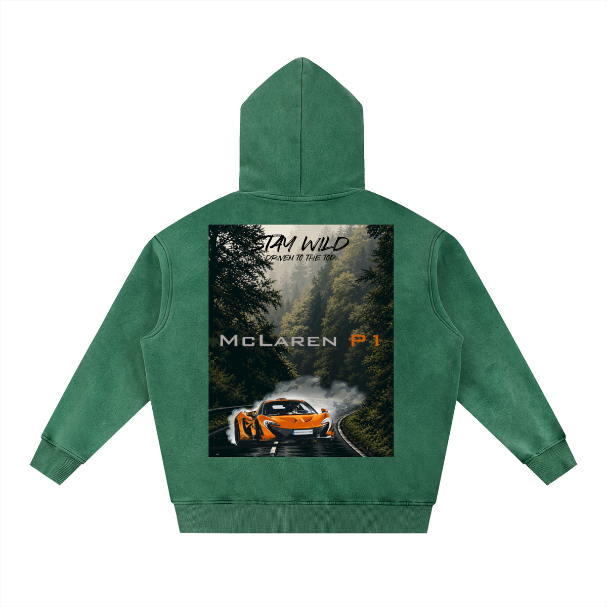 Snow Wash Fleece Oversize Hoodie
