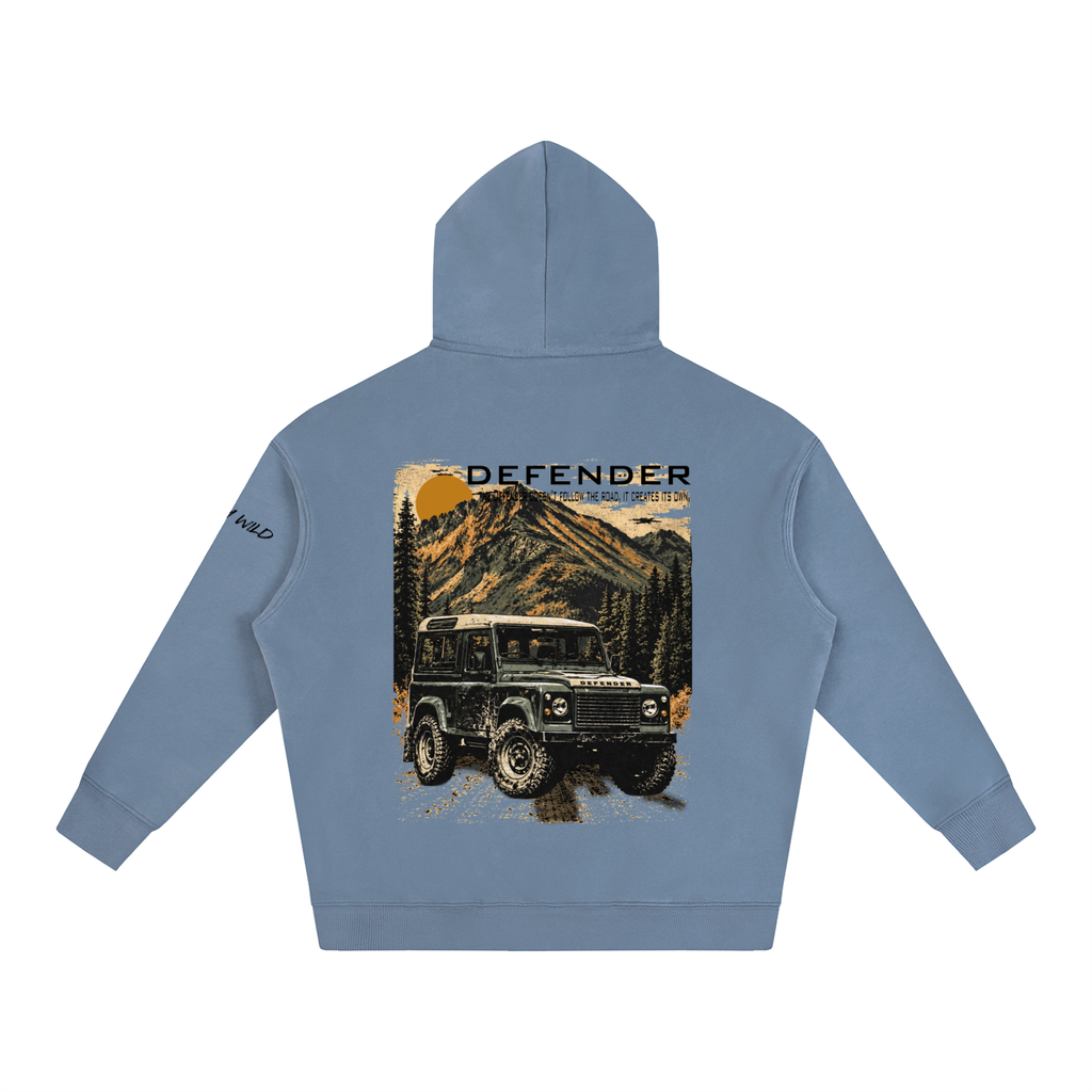 Range Rover Defender Mountain Top Oversize Fleeced Hoodie