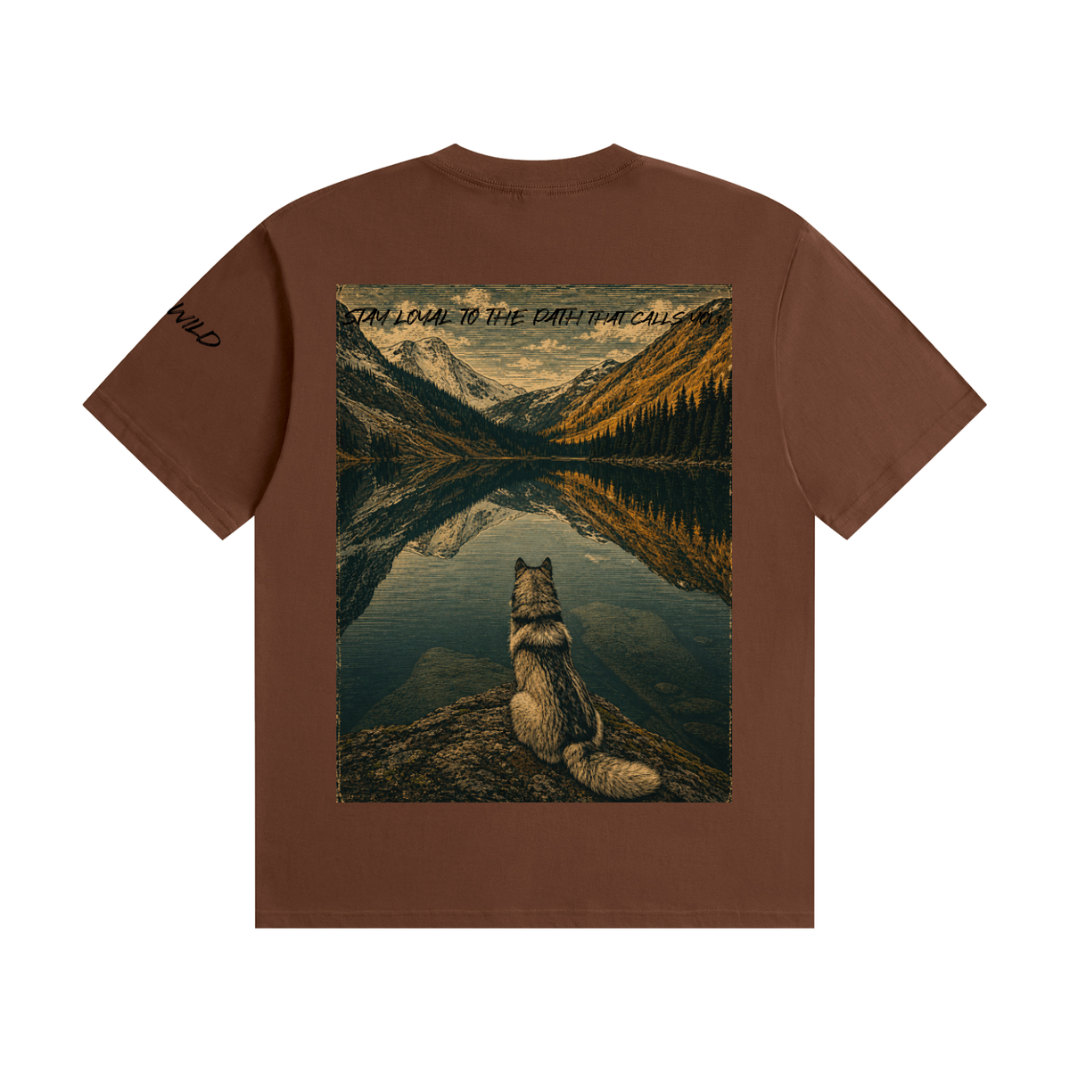 Wolf Graphic Unisex Seamless Cotton T-Shirt