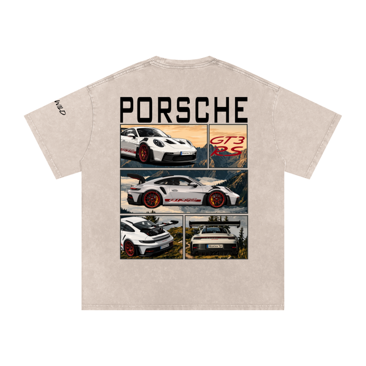 Porsche GT3 RS Mountain Top Cotton T-Shirt