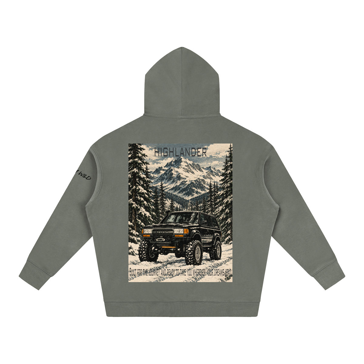 Toyota Highlander Mountain Top Oversize Fleeced Hoodie