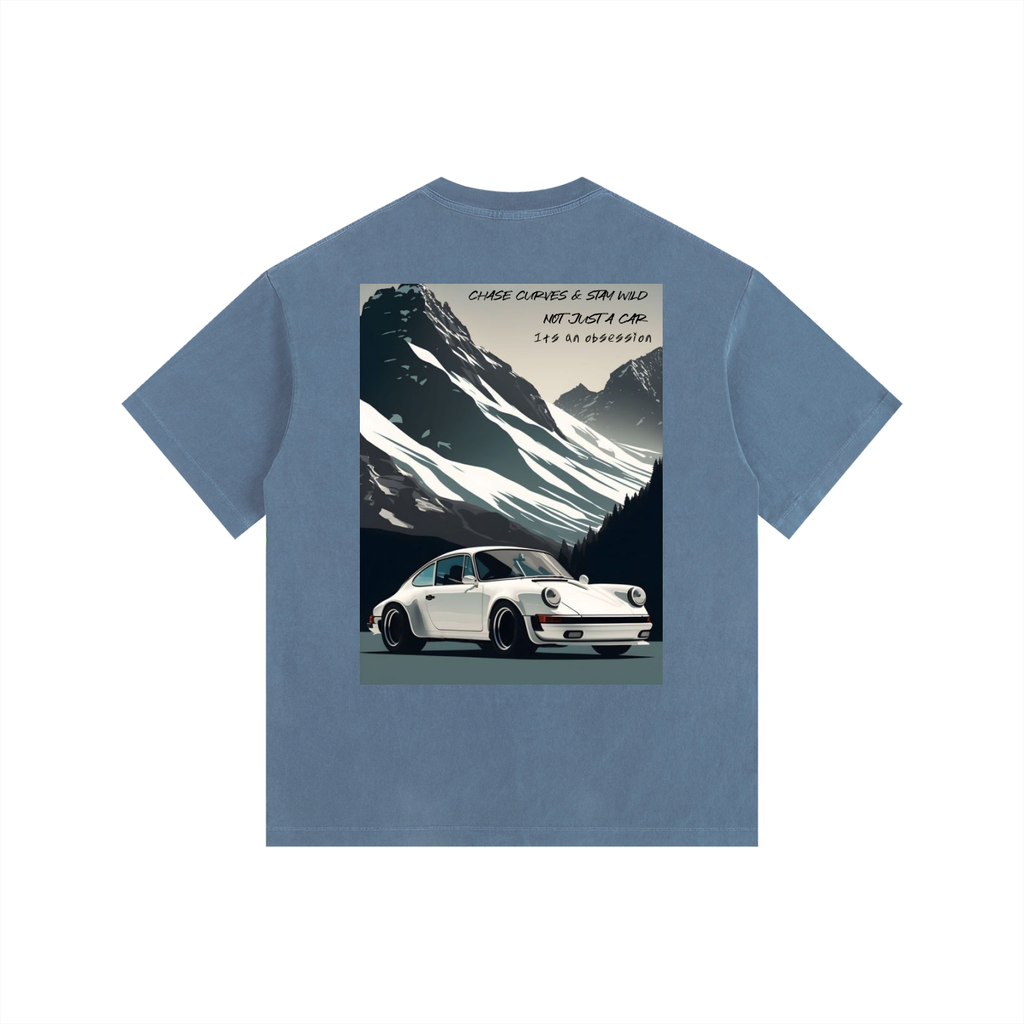 Vintage Porsche Mountain Top Oversized T-Shirt