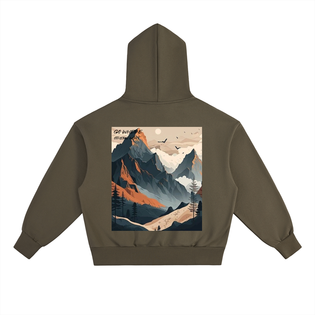 Go where Others wont Heavyweight Hoodie