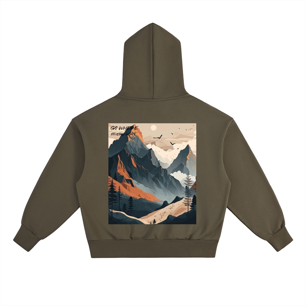Go where Others wont Heavyweight Hoodie