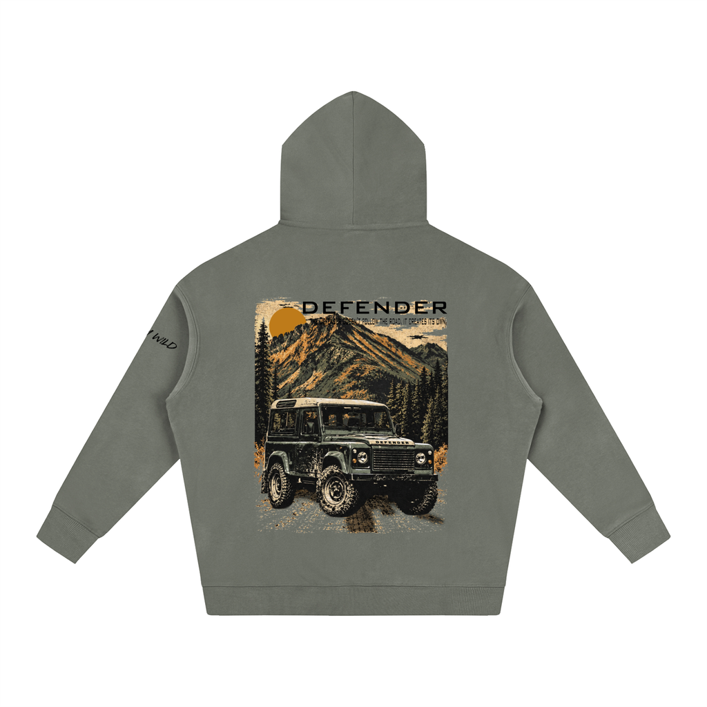 Range Rover Defender Mountain Top Oversize Fleeced Hoodie