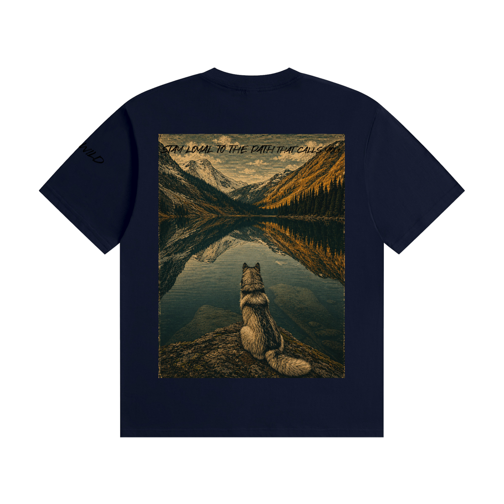 Wolf Graphic Unisex Seamless Cotton T-Shirt