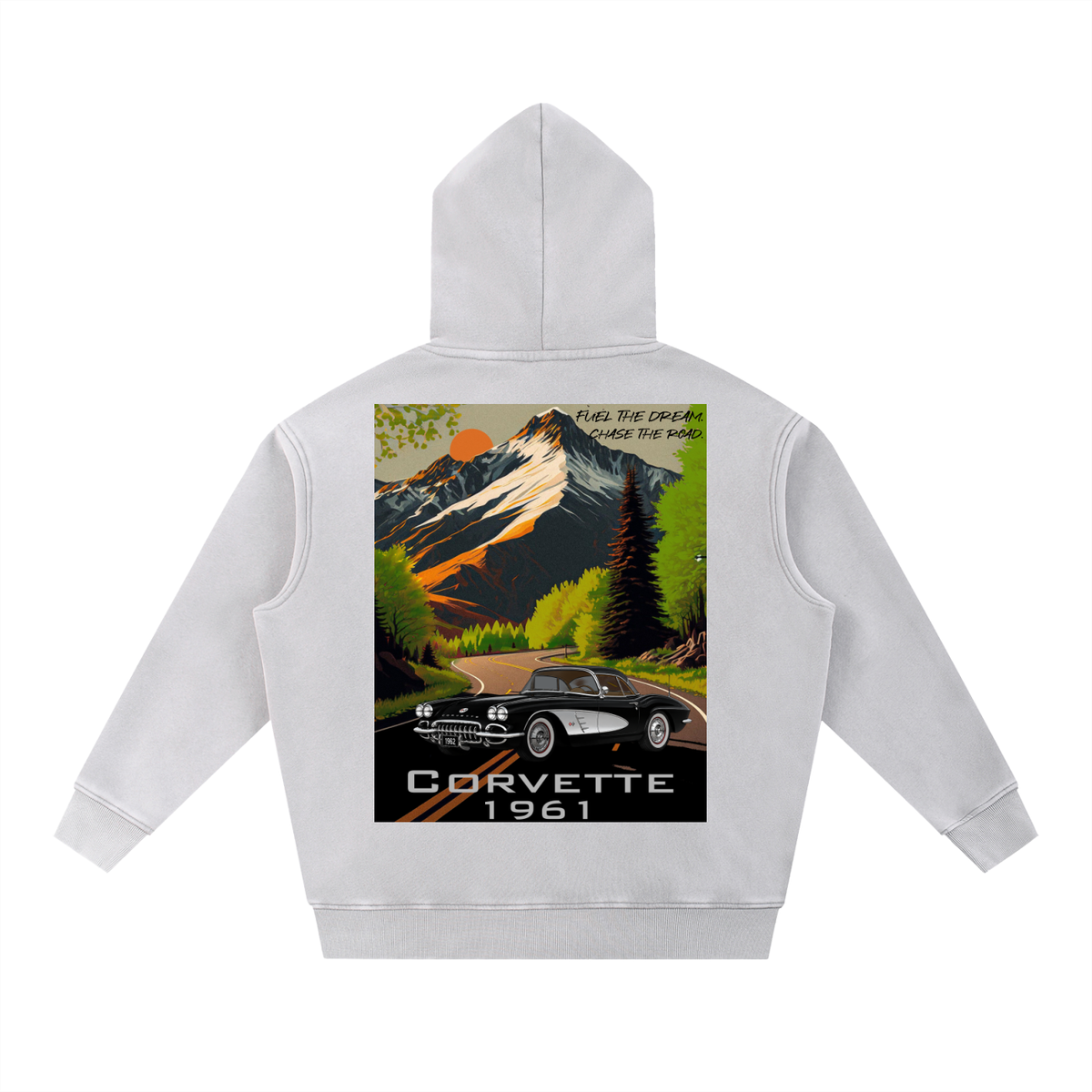 1961 Corvette Mountain Top  Snow Washed Hoodie