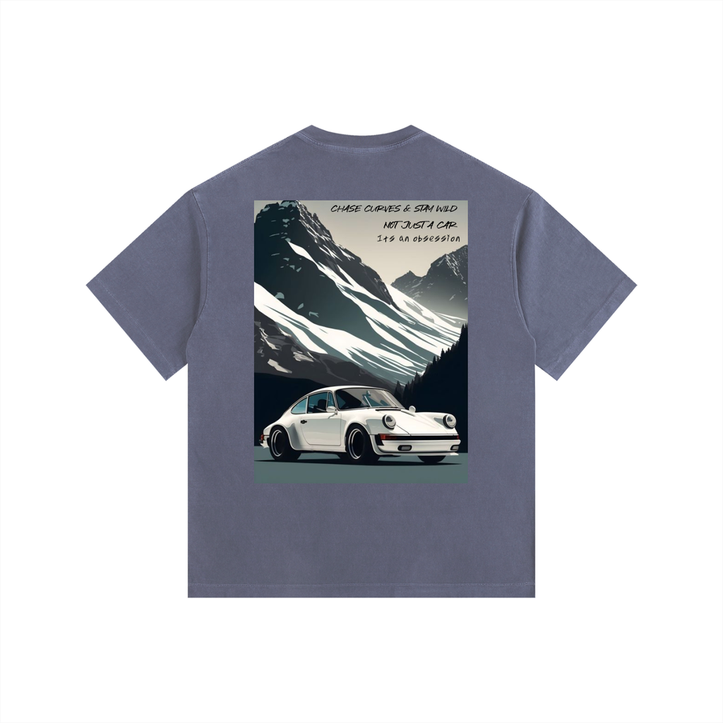 Vintage Porsche Mountain Top Oversized T-Shirt