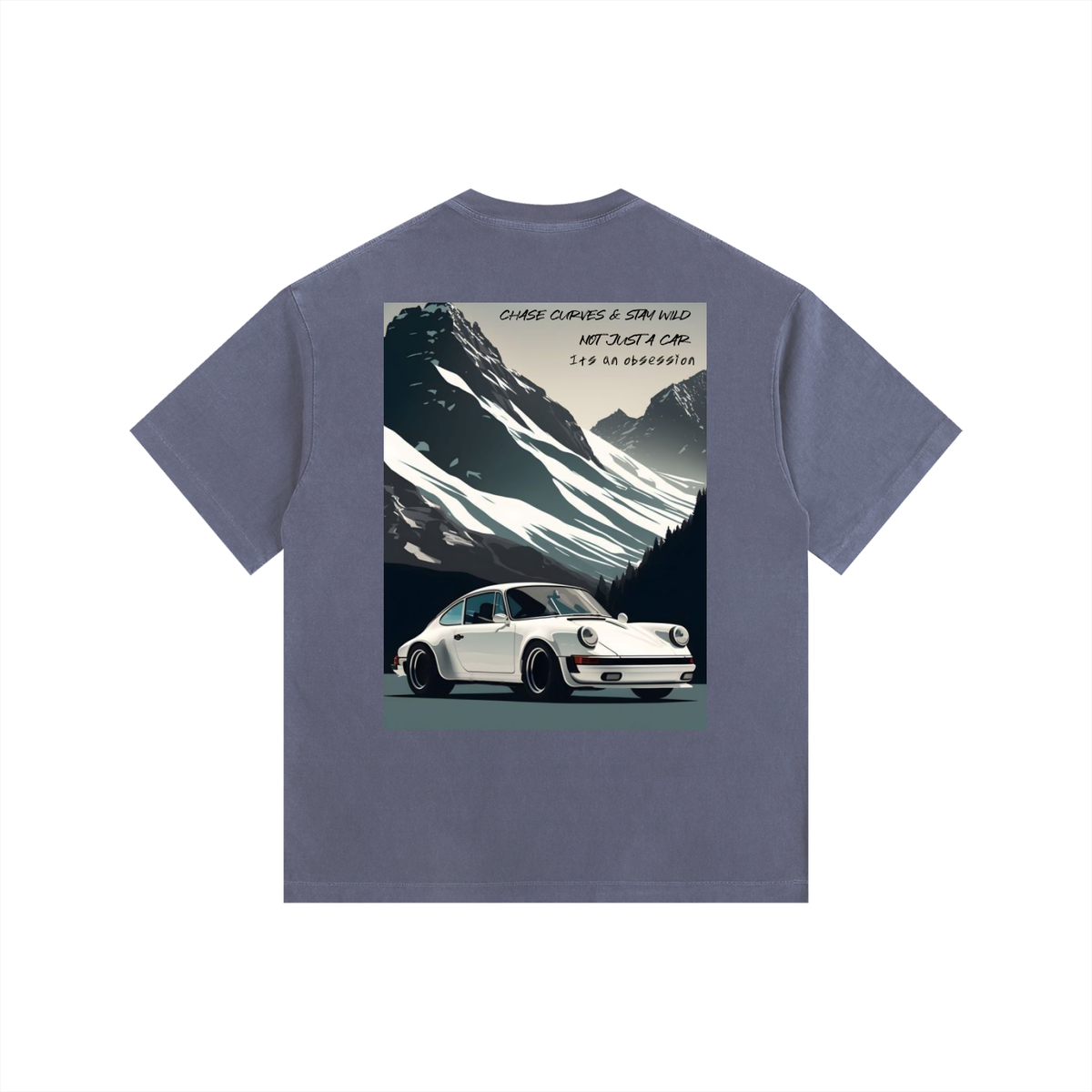Vintage Porsche Mountain Top Oversized T-Shirt