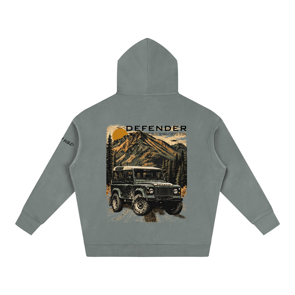 Range Rover Defender Mountain Top Oversize Fleeced Hoodie