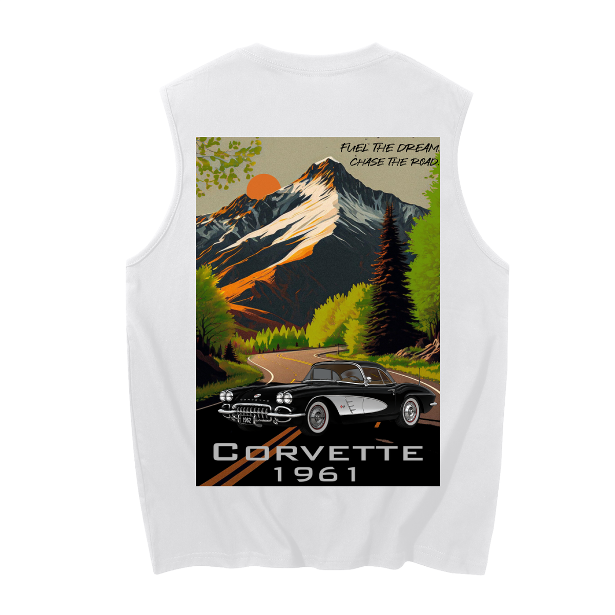 1961 Corvette Mountain Top Men's Cotton Tank Top