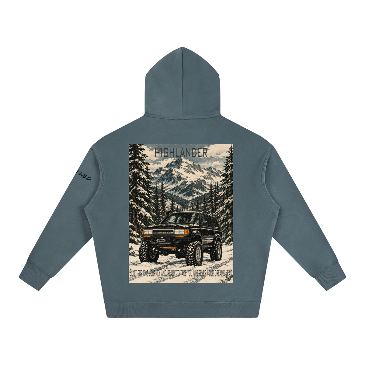 Toyota Highlander Mountain Top Oversize Fleeced Hoodie