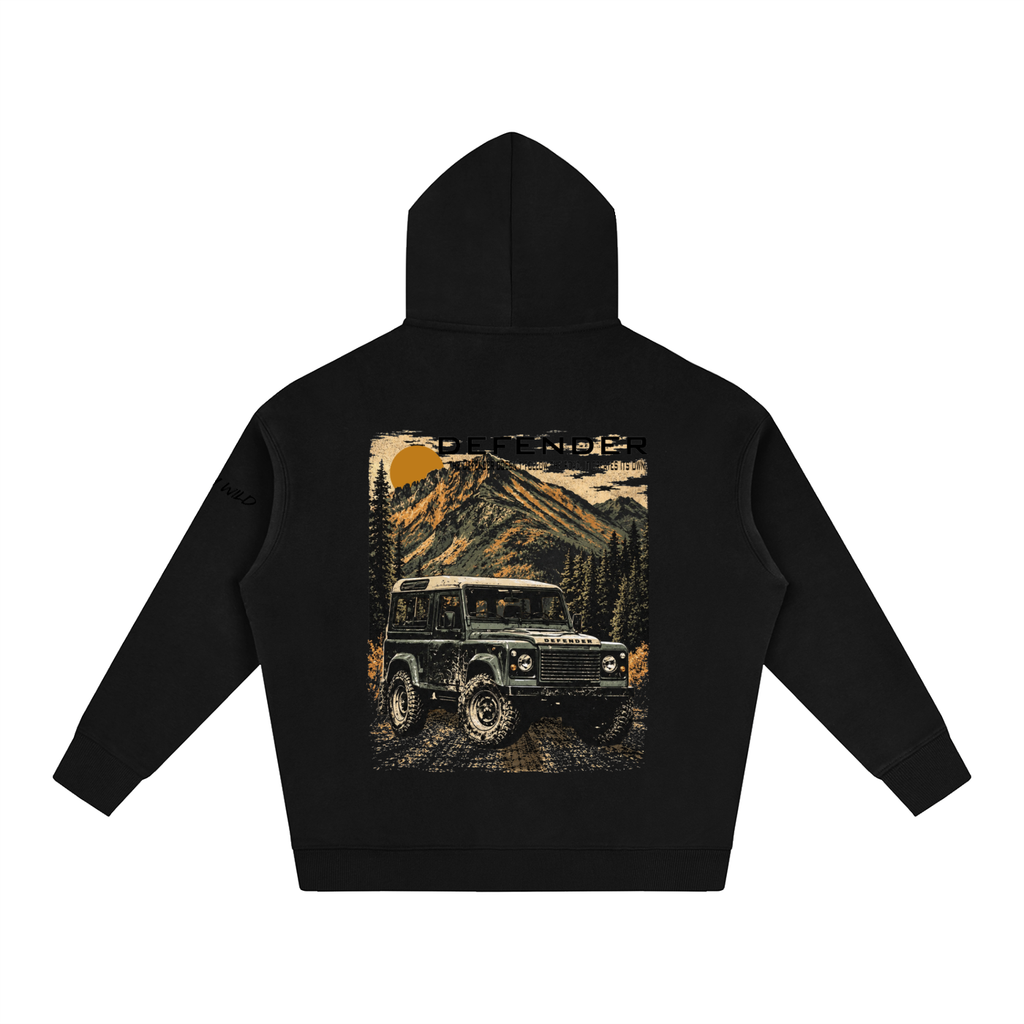 Range Rover Defender Mountain Top Oversize Fleeced Hoodie