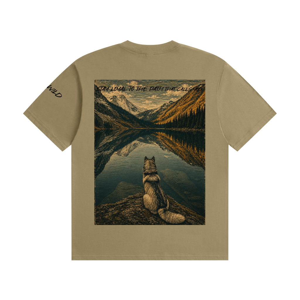 Wolf Graphic Unisex Seamless Cotton T-Shirt