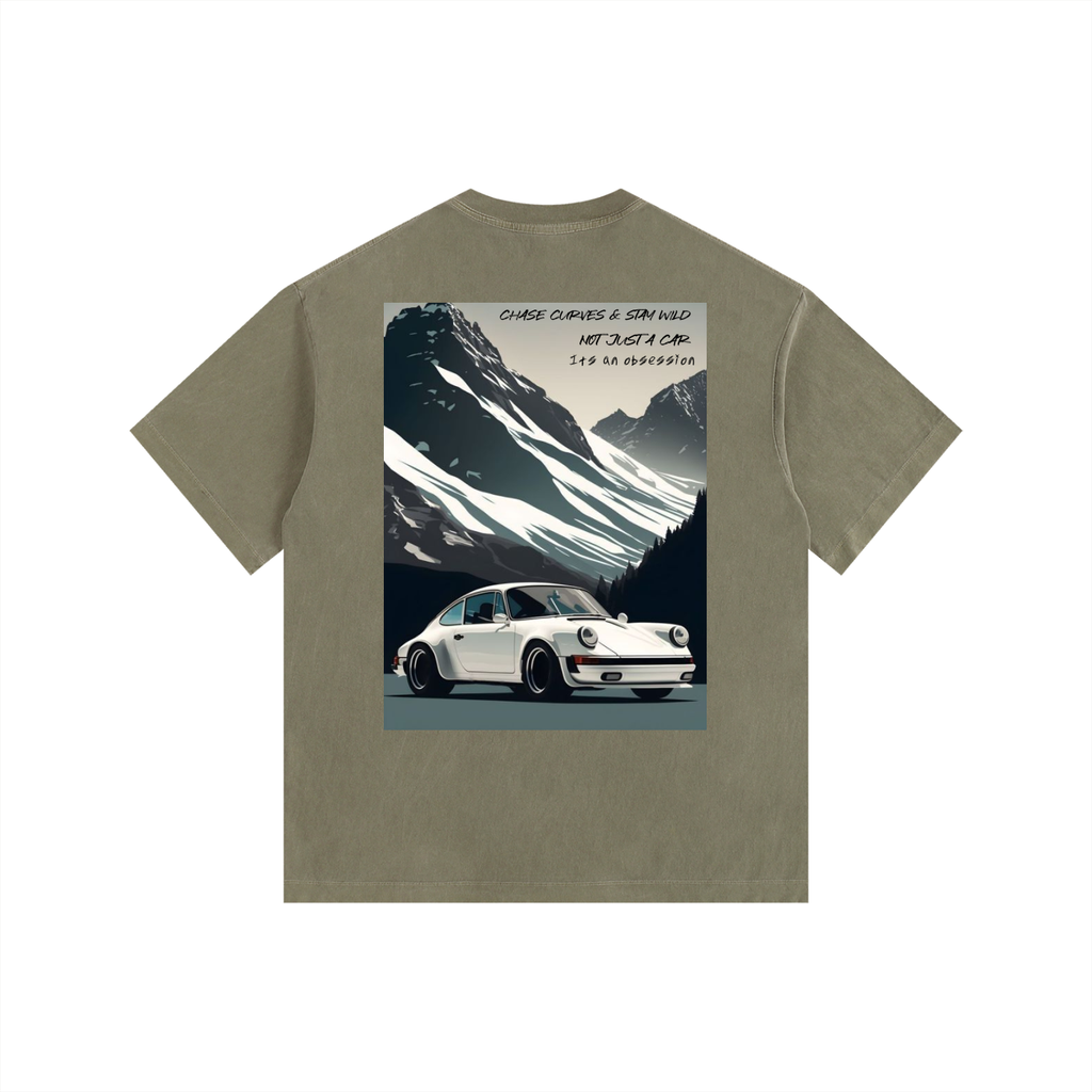Vintage Porsche Mountain Top Oversized T-Shirt