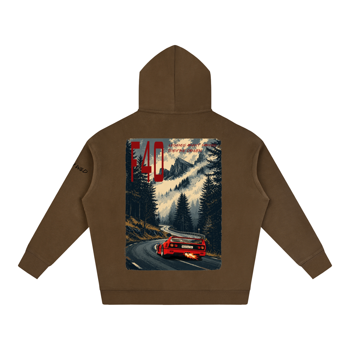 Ferrari F40 Mountain Top Fleeced Hoodie