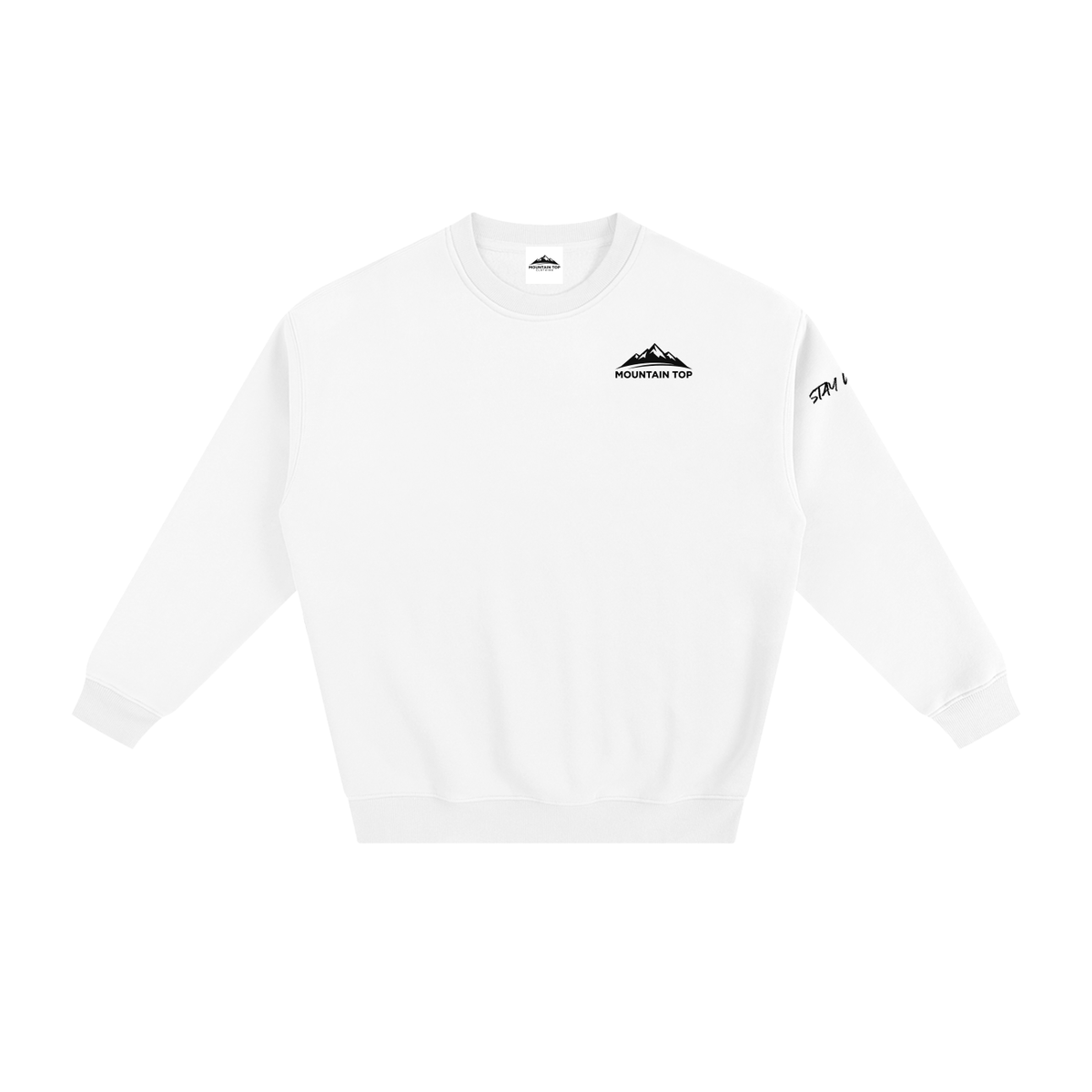 Bear Graphic Fleeced Sweatshirt