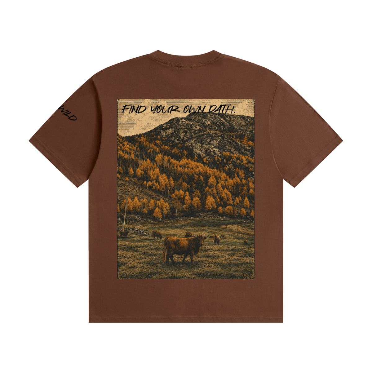 Cow Graphic Unisex Seamless Cotton T-Shirt