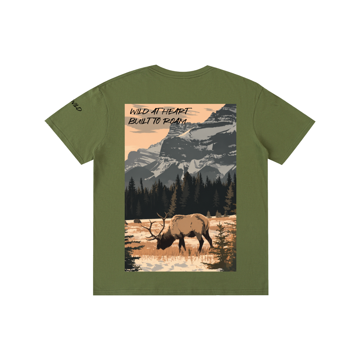 Elk Graphic Cotton Unisex T-Shirt