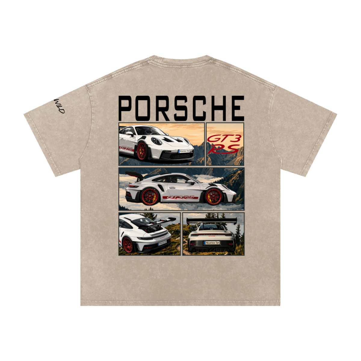 Porsche GT3 RS Mountain Top Cotton T-Shirt