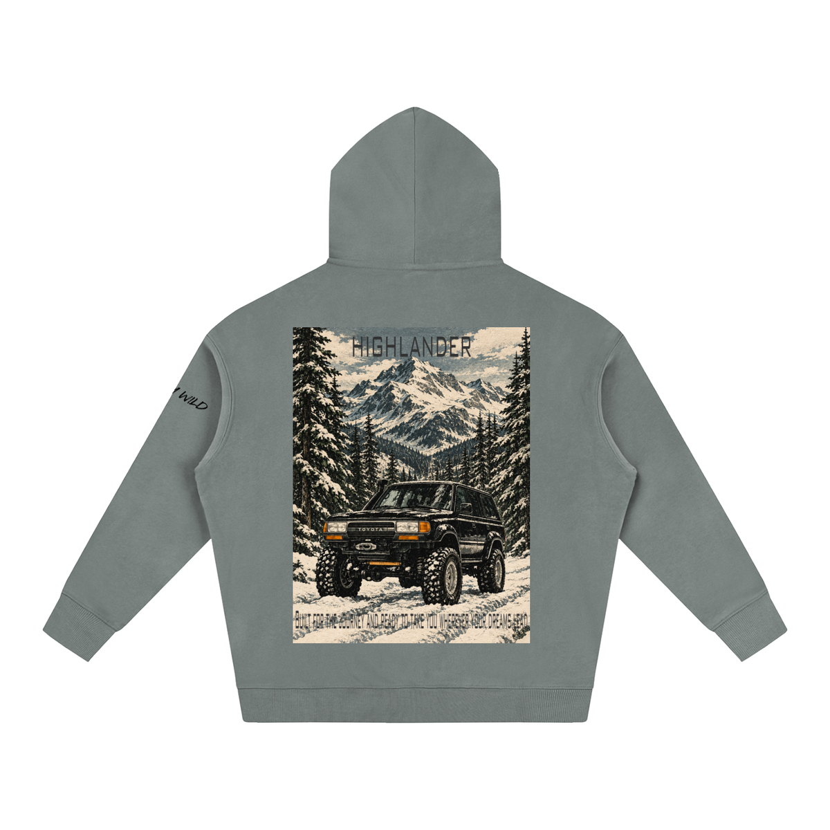 Toyota Highlander Mountain Top Oversize Fleeced Hoodie