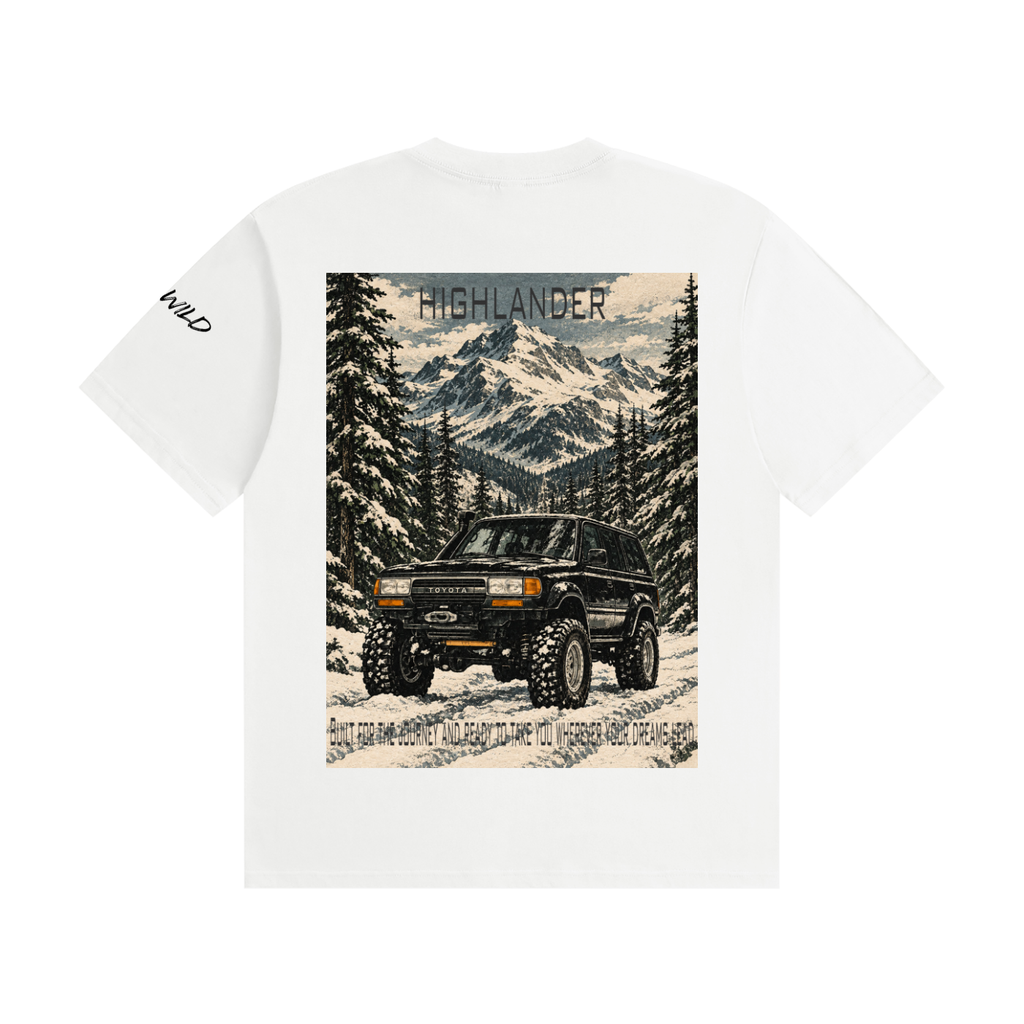 Toyota HighLander Mountain Top Unisex Seamless Cotton T-Shirt