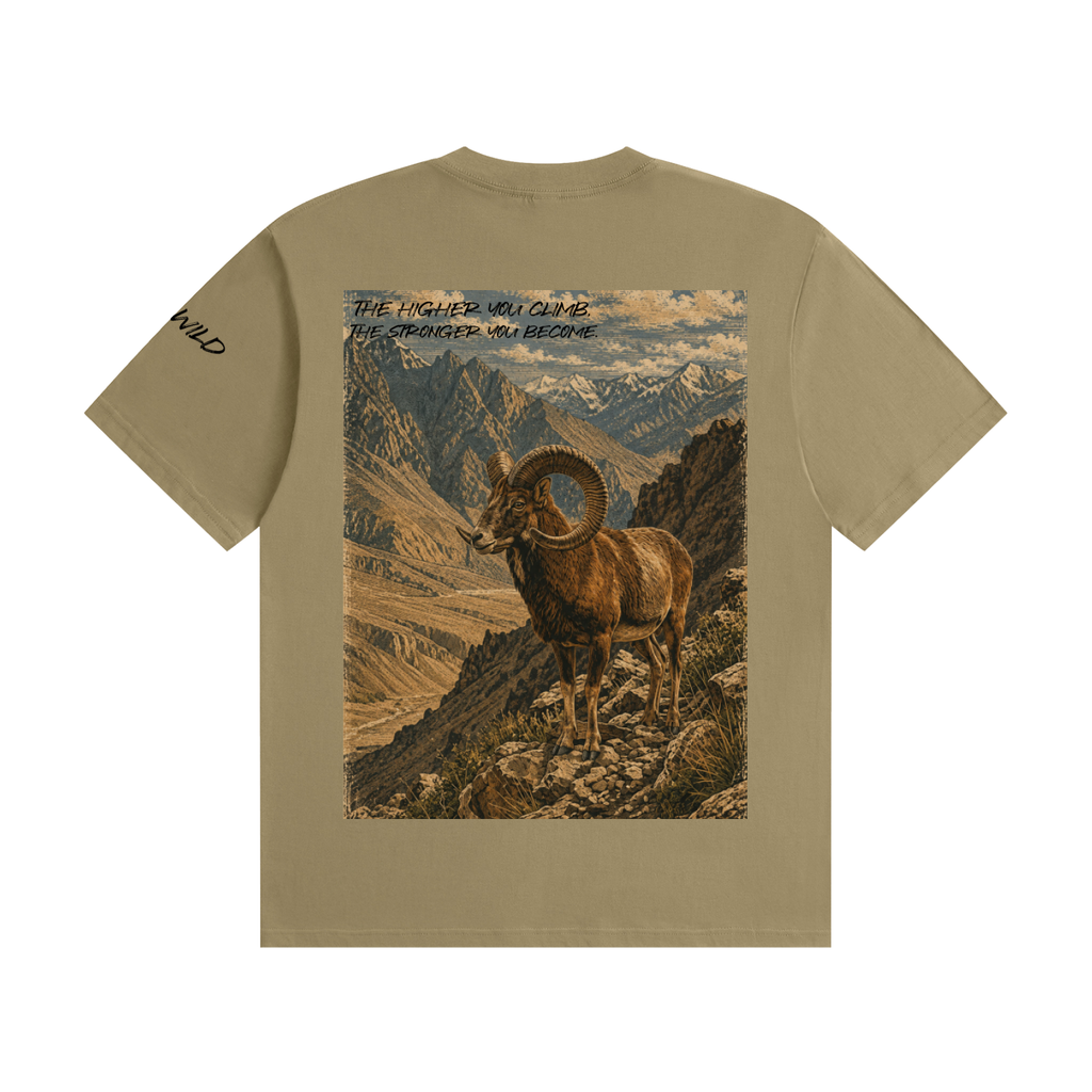 Bighorn Ram Graphic Seamless Cotton T-Shirt