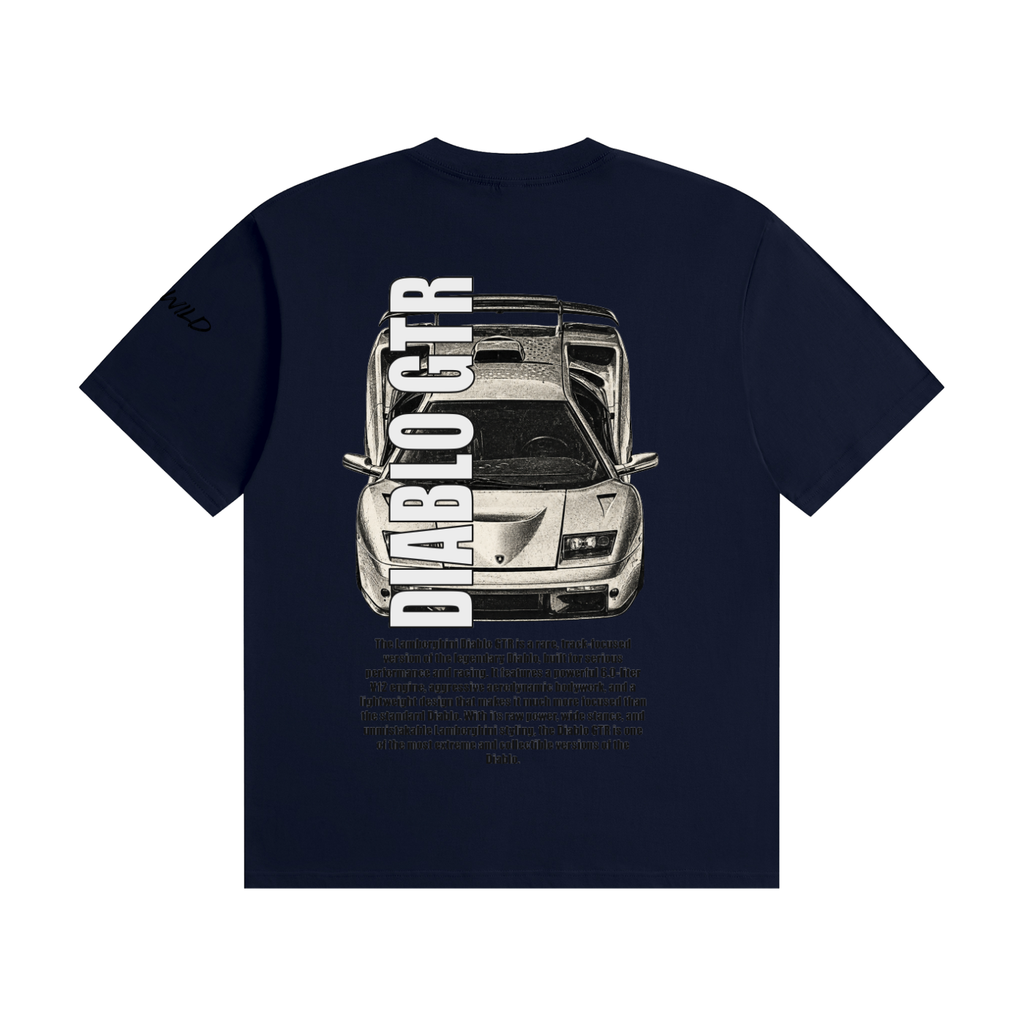 LAMBORGHINI BIABLO GTR Mountain Top Unisex Seamless Cotton T-Shirt