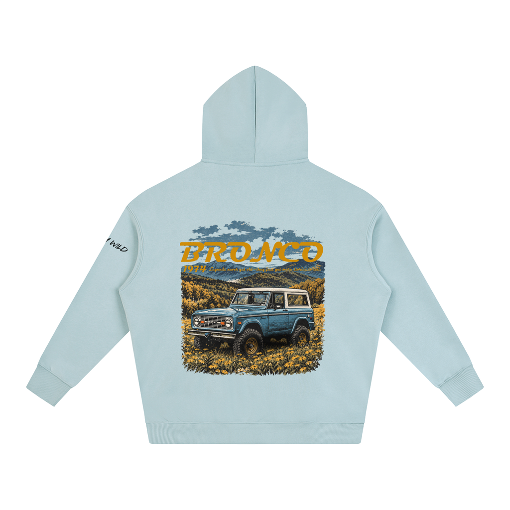 1974 Bronco Mountain Top Oversize Fleeced Hoodie
