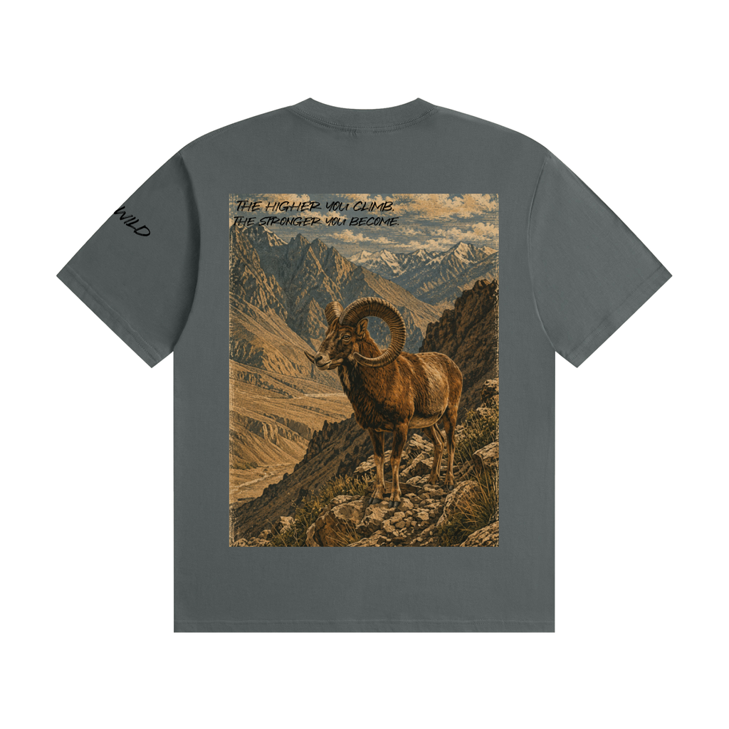 Bighorn Ram Graphic Seamless Cotton T-Shirt