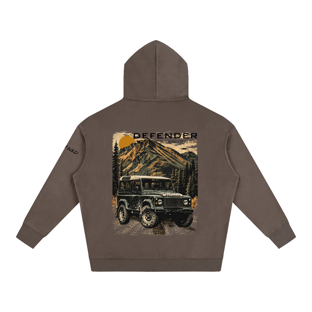 Range Rover Defender Mountain Top Oversize Fleeced Hoodie