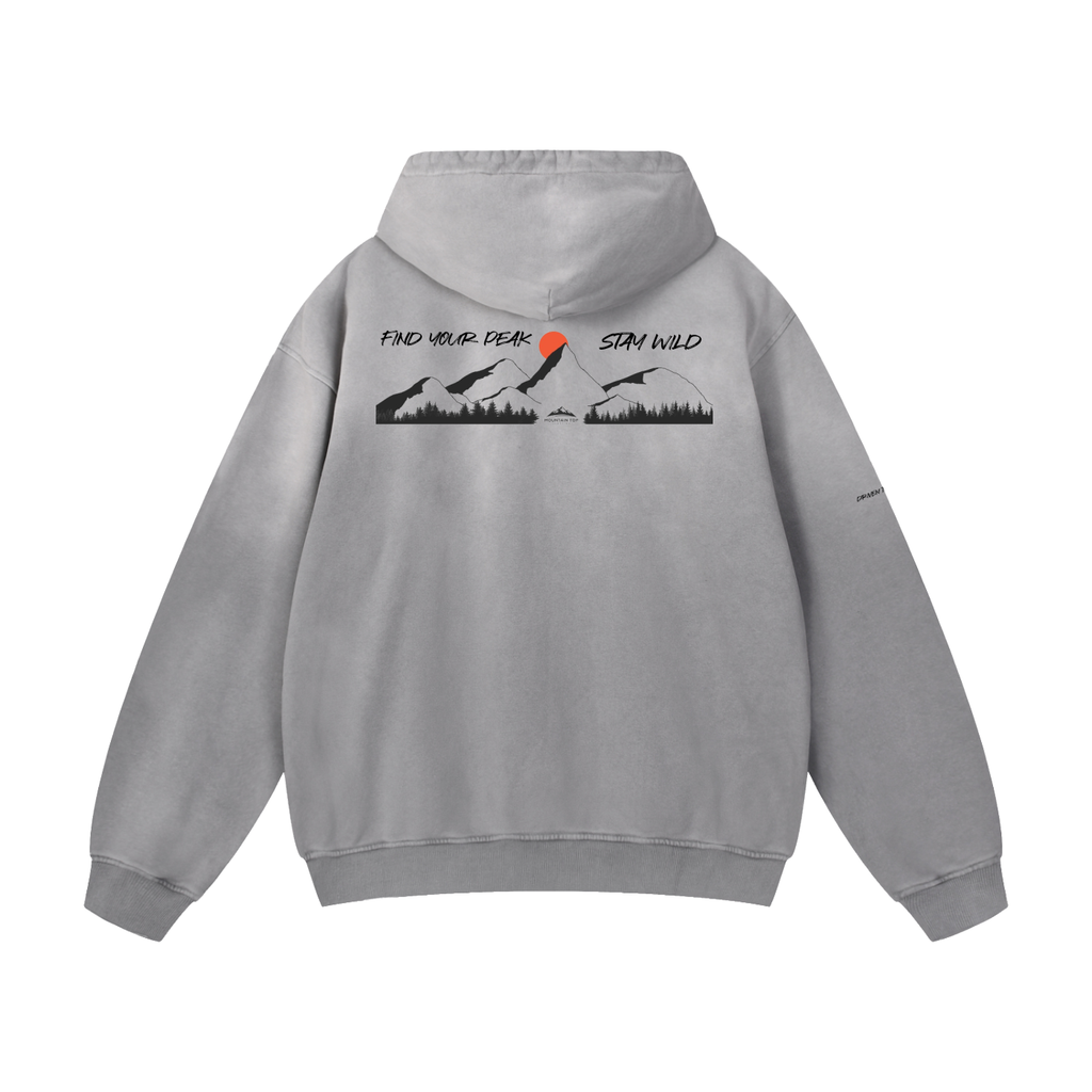 Mountain Top Heavyweight Sun faded Hoodie