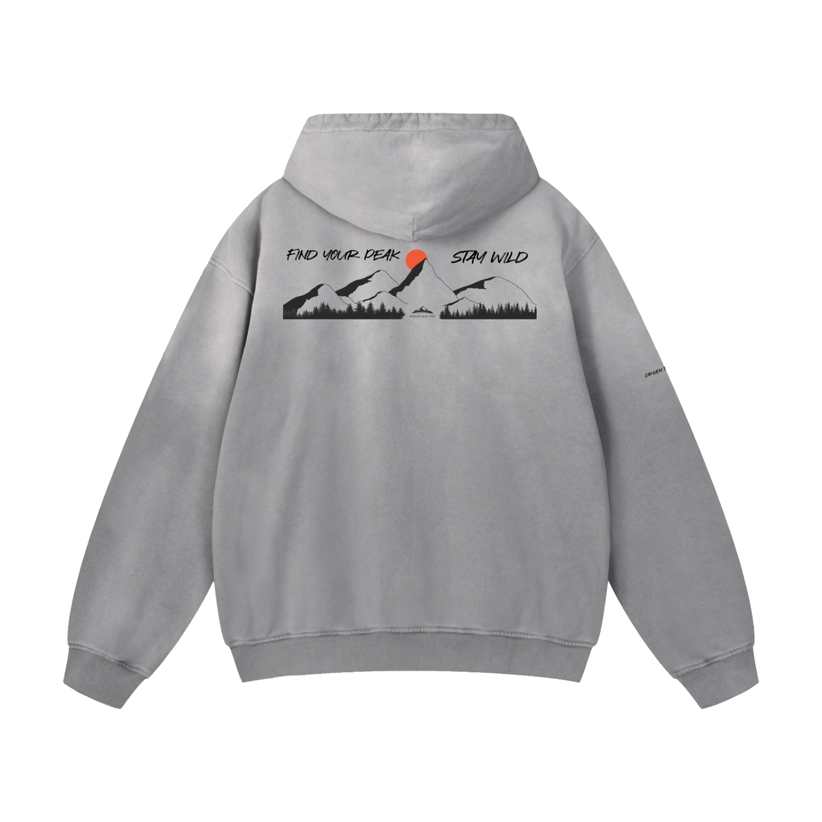 Mountain Top Heavyweight Sun faded Hoodie