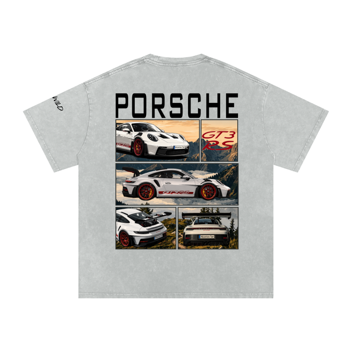 Porsche GT3 RS Mountain Top Cotton T-Shirt