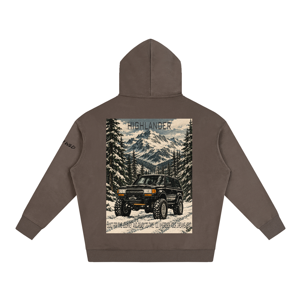 Toyota Highlander Mountain Top Oversize Fleeced Hoodie