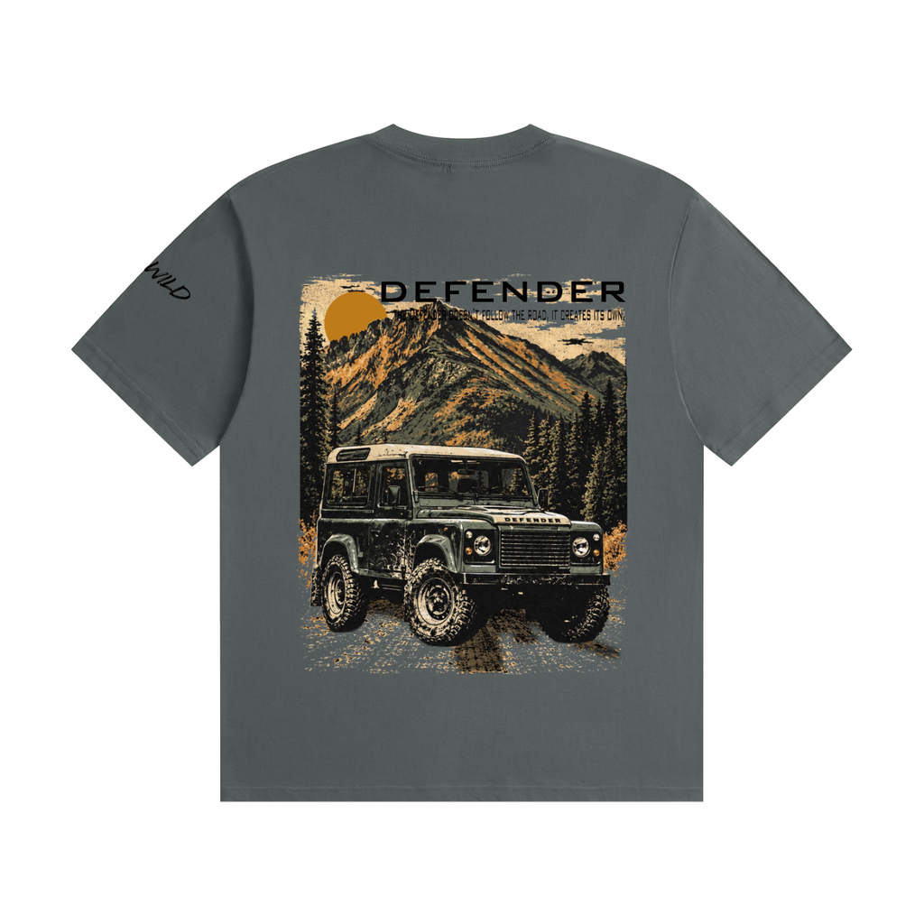 Range Rover Defender Mountain Top Unisex Seamless Cotton T-Shirt